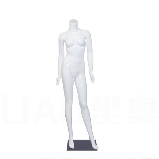 Maniquí femenino de cuerpo entero de fibra de vidrio sin cabeza para tienda de ropa, boutique, exhibición de moda, maniquí femenino