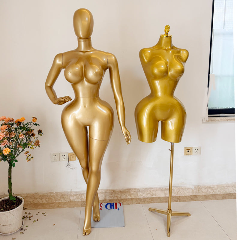 Plus-Size Female Mannequin – EU/US Size, Clothing Display Stand, Boutique Store Display Prop