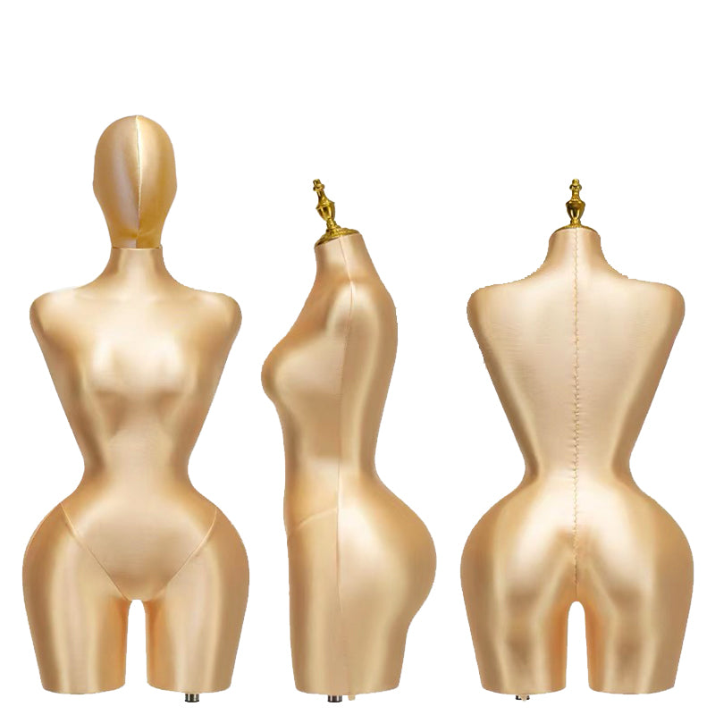 emale Mannequins Pinable Dress Form Tailor Pushpin Mannequin Female Fabric Plus Size Torso Dress Foam Doll Adult Half Body with Base