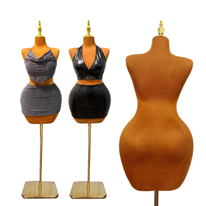 Sewing Tailor Mannequin, plus size Plump curve Display mannequins for dresses and bridal gowns, with Thicken metal Base, Height-Adjustable Easy Assembly ,Clothing is not included