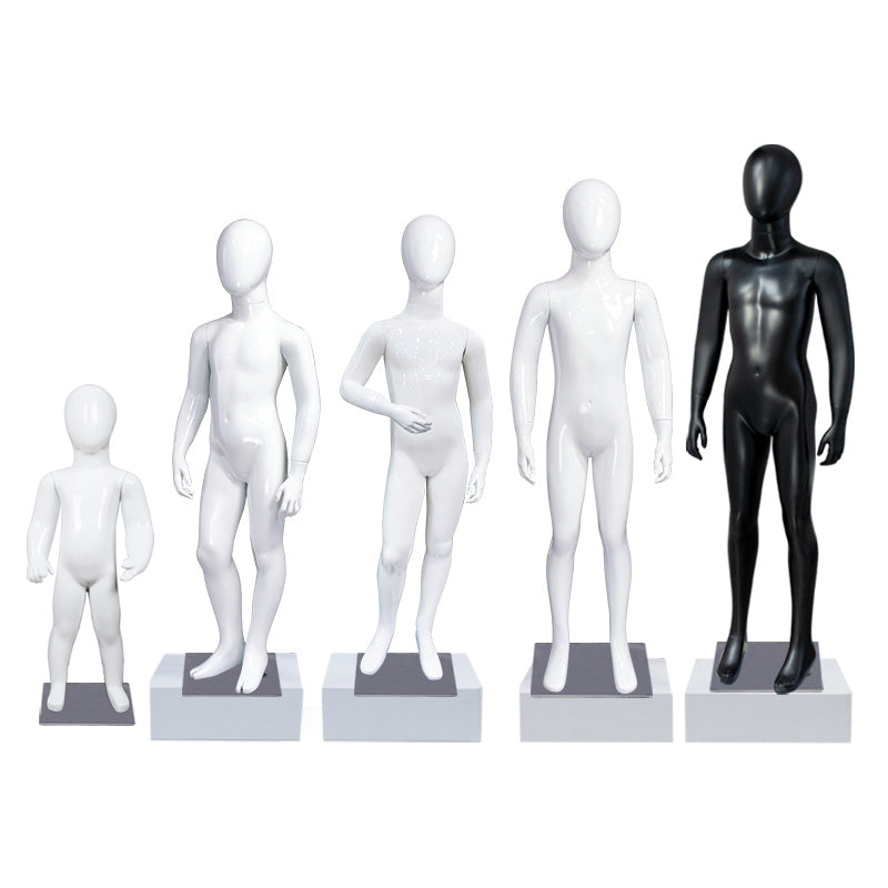 Maniquíes infantiles de cuerpo entero, marco de exhibición de ropa infantil de alta gama de marcas, de fibra de vidrio para niños grandes y medianos. 