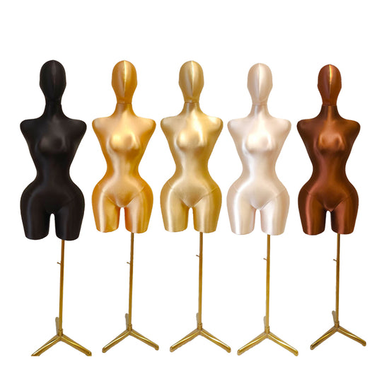 emale Mannequins Pinable Dress Form Tailor Pushpin Mannequin Female Fabric Plus Size Torso Dress Foam Doll Adult Half Body with Base