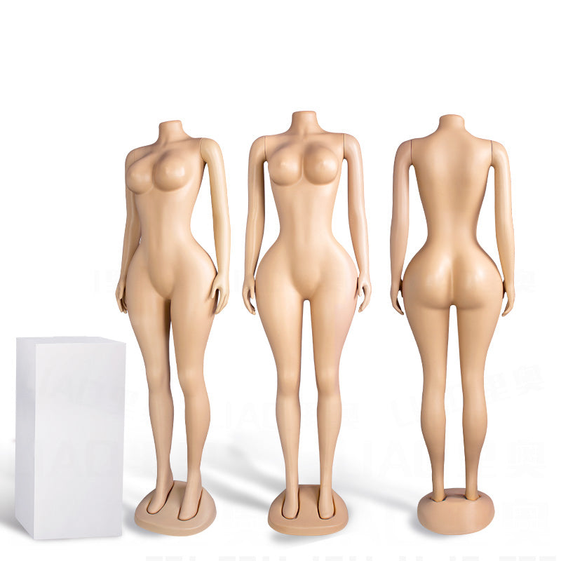 Curvy bbl Full body woman mannequin plus size whole female big hip plastic manikin have hand