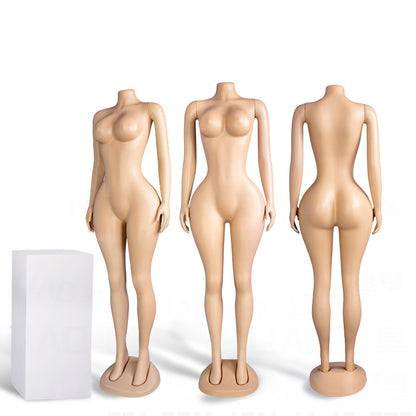Curvy bbl Full body woman mannequin plus size whole female big hip plastic manikin have hand