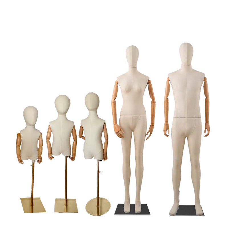 Wholesale Female male baby Children High Quality Sexy Dress Form Full Body Mannequin With Wooden Arms