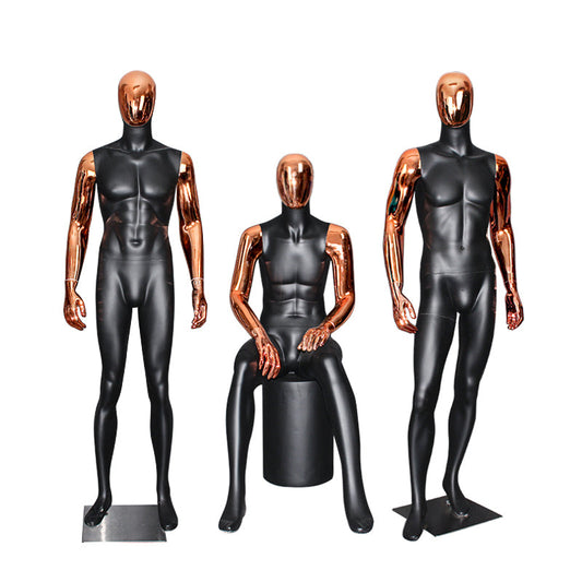 Chrome New Design Garment Men Dummy for Show Window