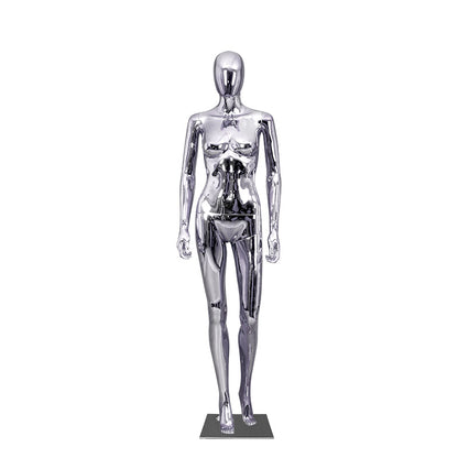 Hot Selling Silvery Golden Chrome Mannequin for Wedding Dress