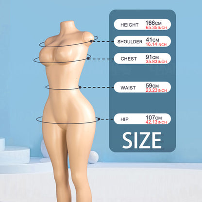 Curvy BBL mannequins Full body woman mannequin plus size whole female big hip plastic manikin