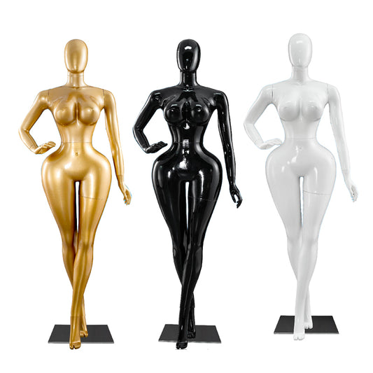 Plus-Size Female Mannequin – EU/US Size, Clothing Display Stand, Boutique Store Display Prop