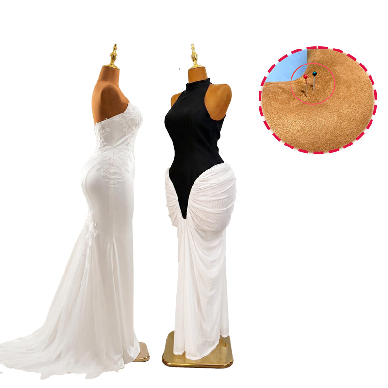 Sewing Tailor Mannequin, plus size Plump curve Display mannequins for dresses and bridal gowns, with Thicken metal Base, Height-Adjustable Easy Assembly ,Clothing is not included