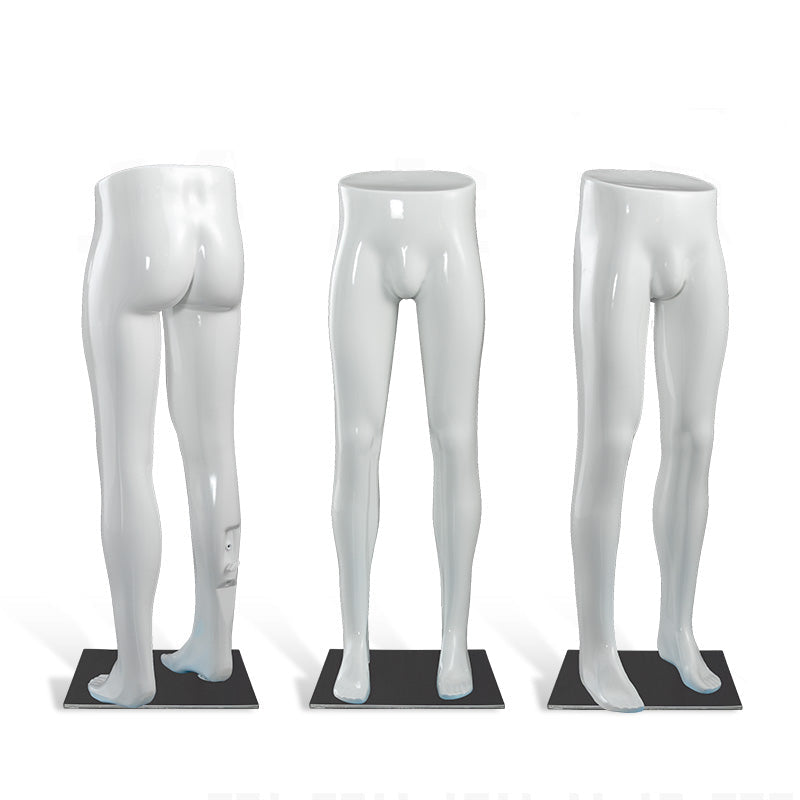 Maniquí de pierna para hombre, torso de plástico barato para pantalones, escaparate de tienda de ropa 