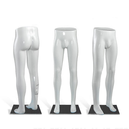 Maniquí de pierna para hombre, torso de plástico barato para pantalones, escaparate de tienda de ropa 