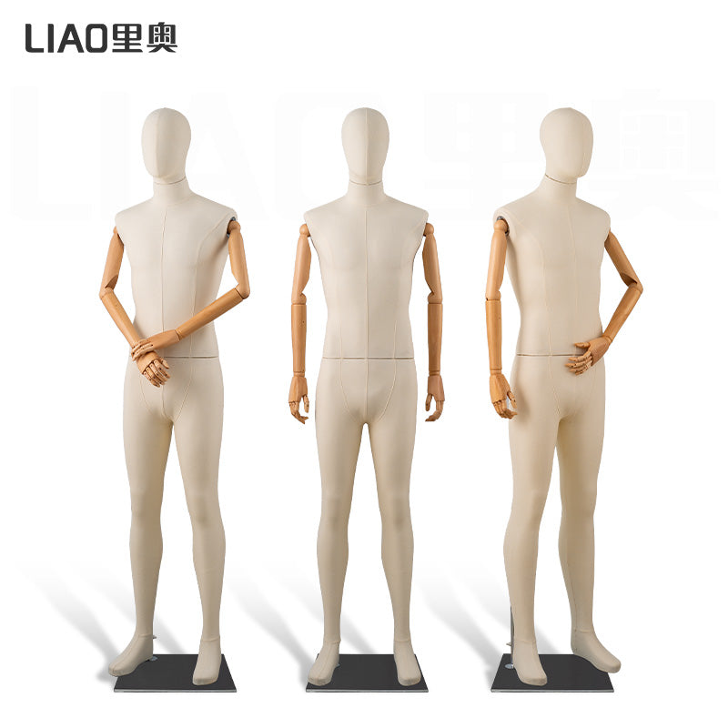 High-end men's full body fiberglass cloth model props men's clothing store display rack full body clothing model fake human body