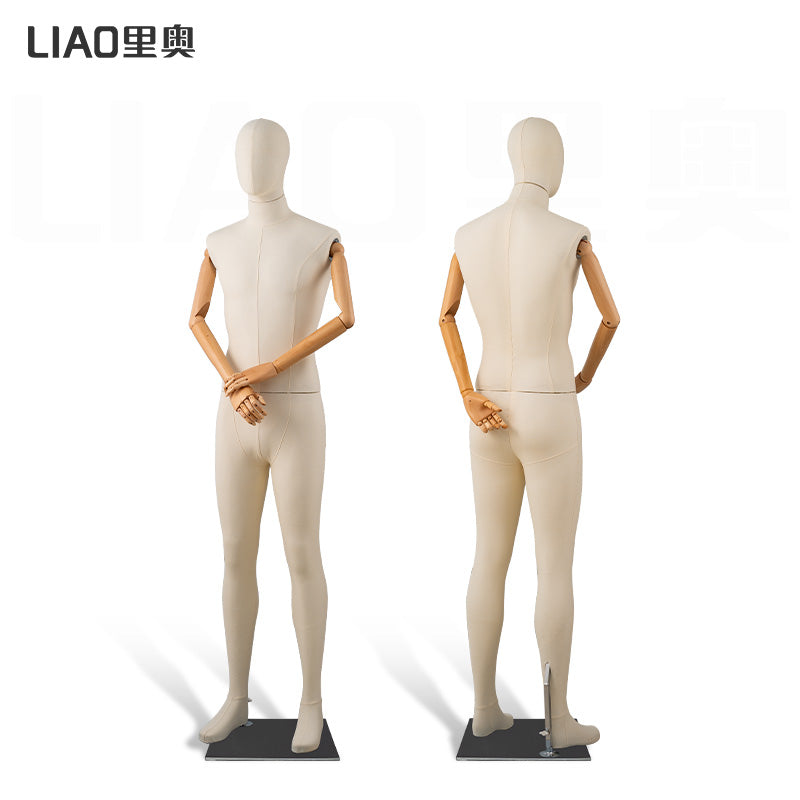 High-end men's full body fiberglass cloth model props men's clothing store display rack full body clothing model fake human body