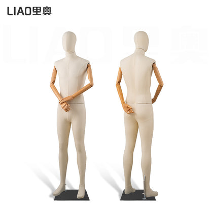 High-end men's full body fiberglass cloth model props men's clothing store display rack full body clothing model fake human body