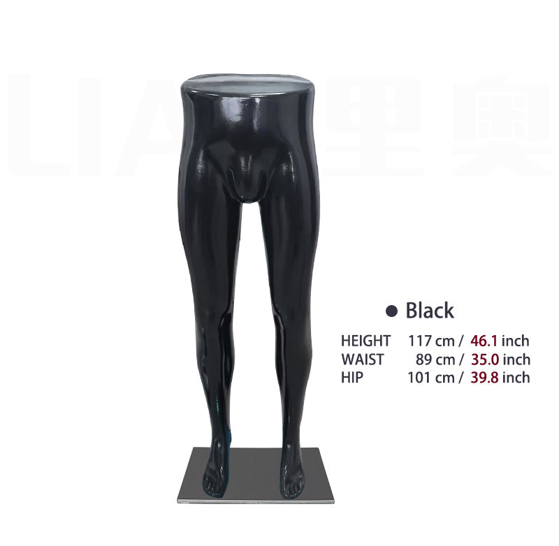 Maniquí de pierna para hombre, torso de plástico barato para pantalones, escaparate de tienda de ropa 