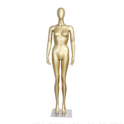 Maniquí femenino de sujetador y ropa interior dorado de alta calidad para escaparate de ropa de mujer. 