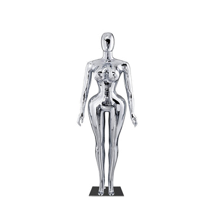 Plus-Size Female Mannequin with Slender Waist and Curvy Figure for Shop Window Display
