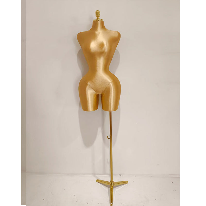 Live streaming Female Mannequin Sewing Mannequin Torso Dress Form Pinnable Torso, Beige Sewing Dummy/Adjustable Women Manikin Body for Dressmaker, Paste Line, have base