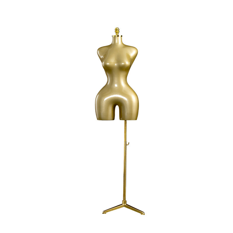 1PCS &nbsp;plus-size dress form mannequin with base ,Upper body display for sexy girls outfits.Golden paint plastics torso