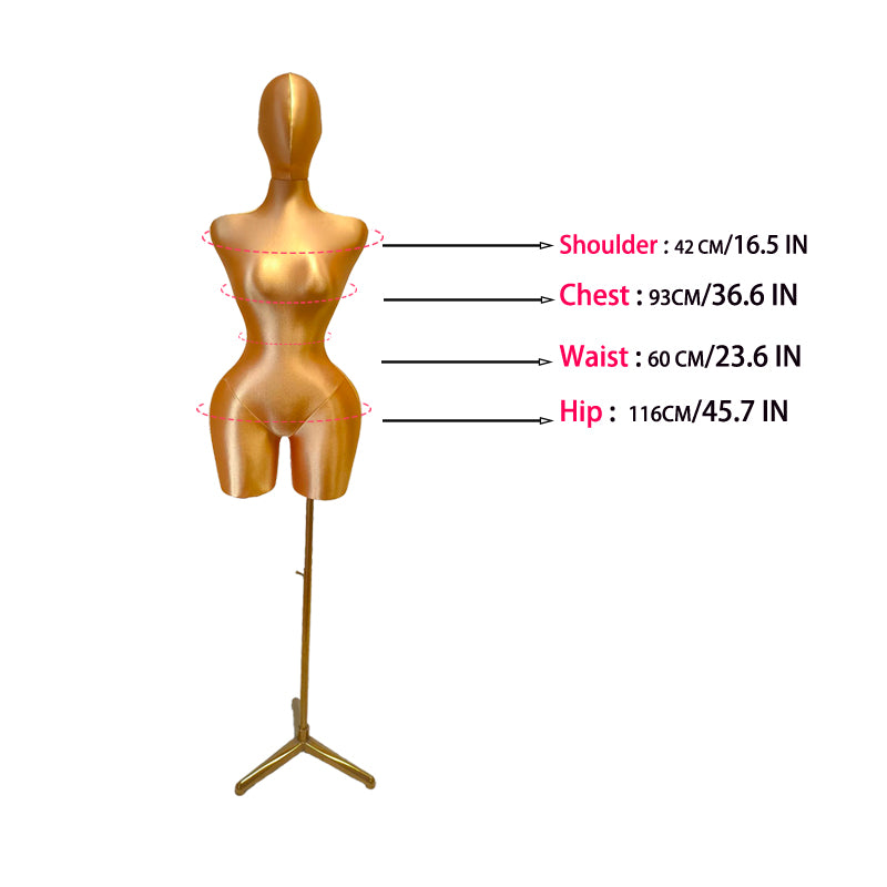 emale Mannequins Pinable Dress Form Tailor Pushpin Mannequin Female Fabric Plus Size Torso Dress Foam Doll Adult Half Body with Base