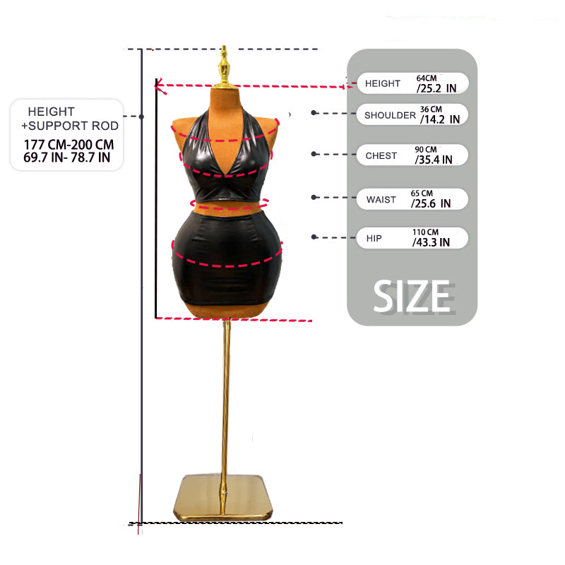 Sewing Tailor Mannequin, plus size Plump curve Display mannequins for dresses and bridal gowns, with Thicken metal Base, Height-Adjustable Easy Assembly ,Clothing is not included