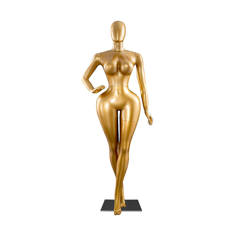 BBL African and European plus-size golden sexy big-bottom mannequin，full-body female clothing mannequin