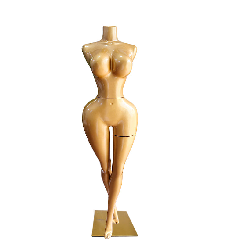 BBL African and European plus-size golden sexy big-bottom mannequin，full-body female clothing mannequin