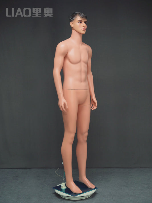 Realistic Male Mannequin Hot Sale Plastic Full Body Male Mannequin for Clothes Boutique Display
