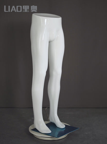 Maniquí de pierna para hombre, torso de plástico barato para pantalones, escaparate de tienda de ropa 