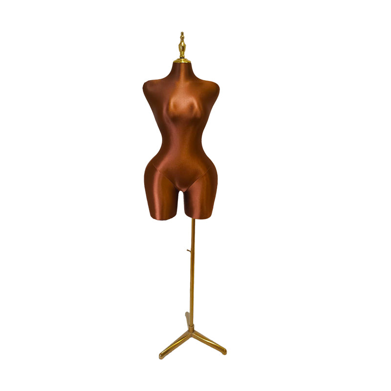 High-quality hard foam Pinable Dress Form Tailor Pushpin Mannequin Female Fabric Plus Size Torso Dress Foam Doll Adult Half Body with Base