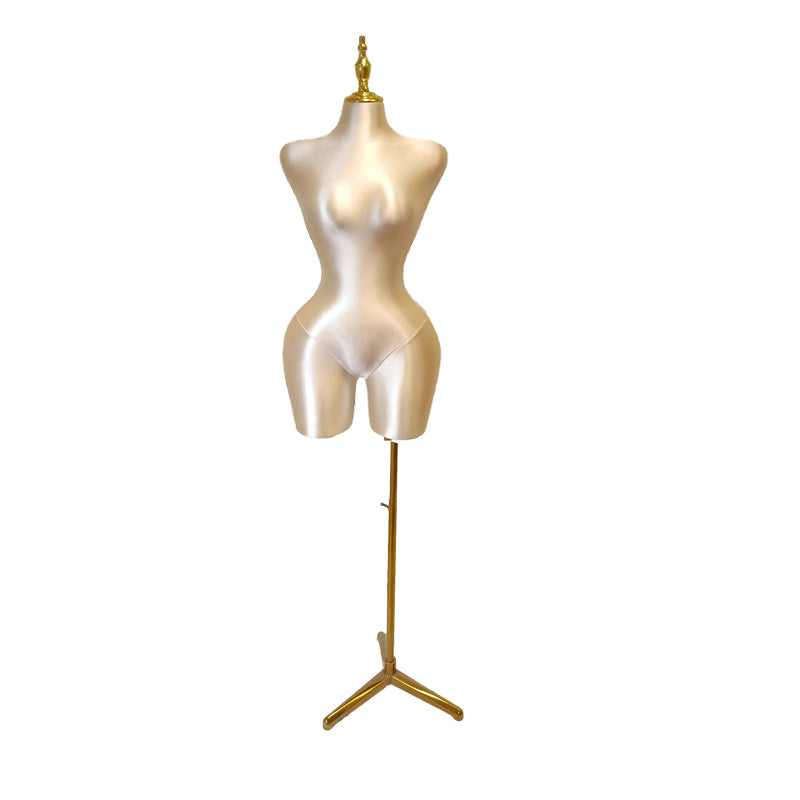 High-quality hard foam Pinable Dress Form Tailor Pushpin Mannequin Female Fabric Plus Size Torso Dress Foam Doll Adult Half Body with Base