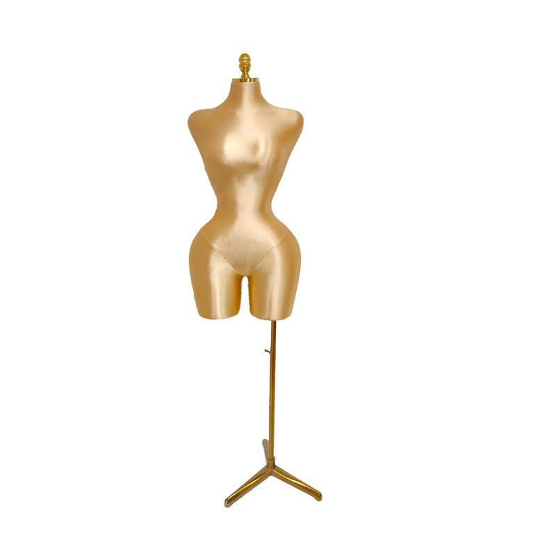 High-quality hard foam Pinable Dress Form Tailor Pushpin Mannequin Female Fabric Plus Size Torso Dress Foam Doll Adult Half Body with Base